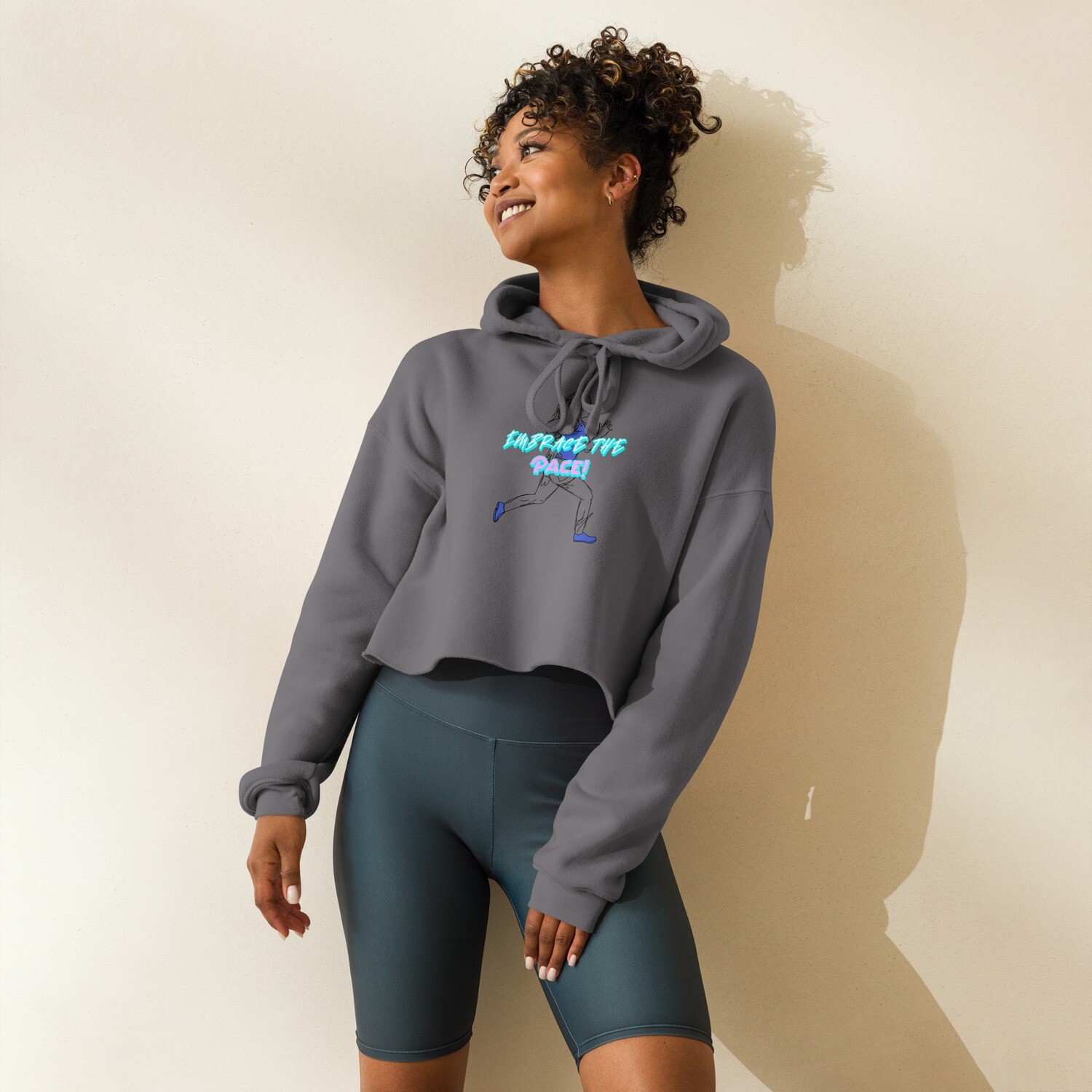 Embrace the Pace Crop Hoodie
