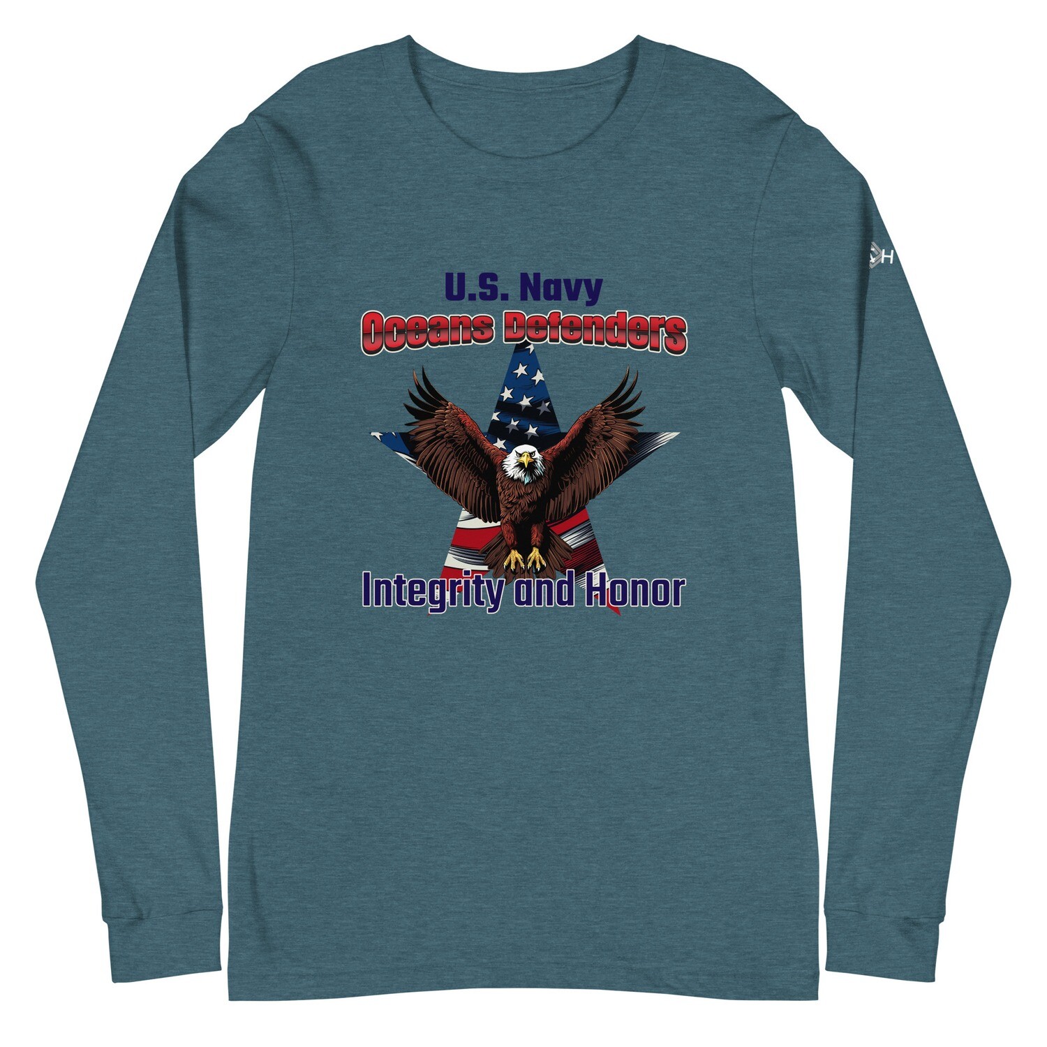 Navy Unisex Long Sleeve Tee