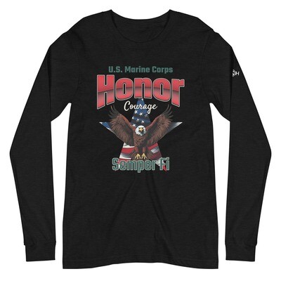 USMC Unisex Long Sleeve Tee