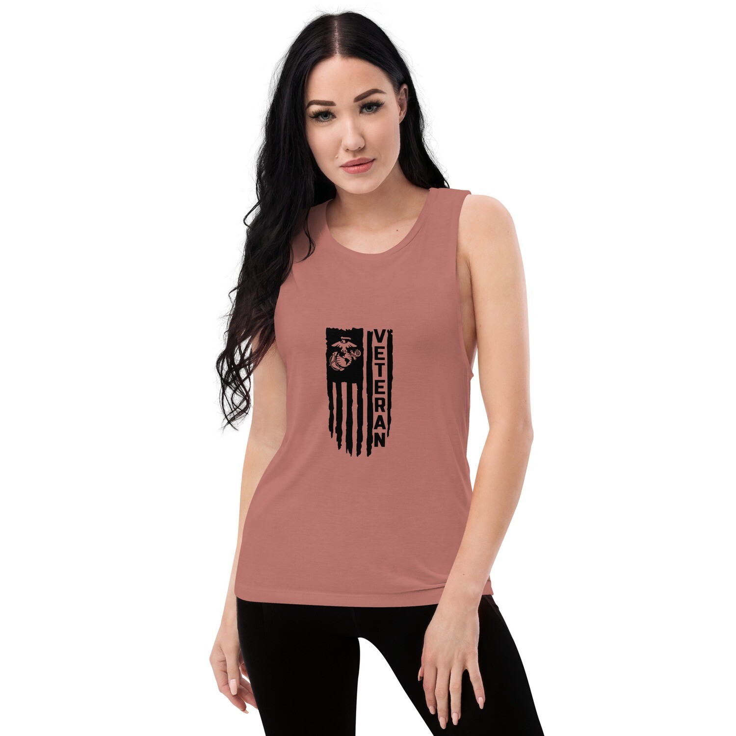 USMC Veteran Ladies’ Muscle Tank