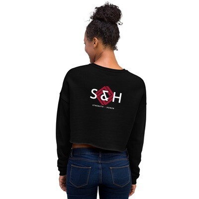 Strength &amp; Honor Crop Sweatshirt