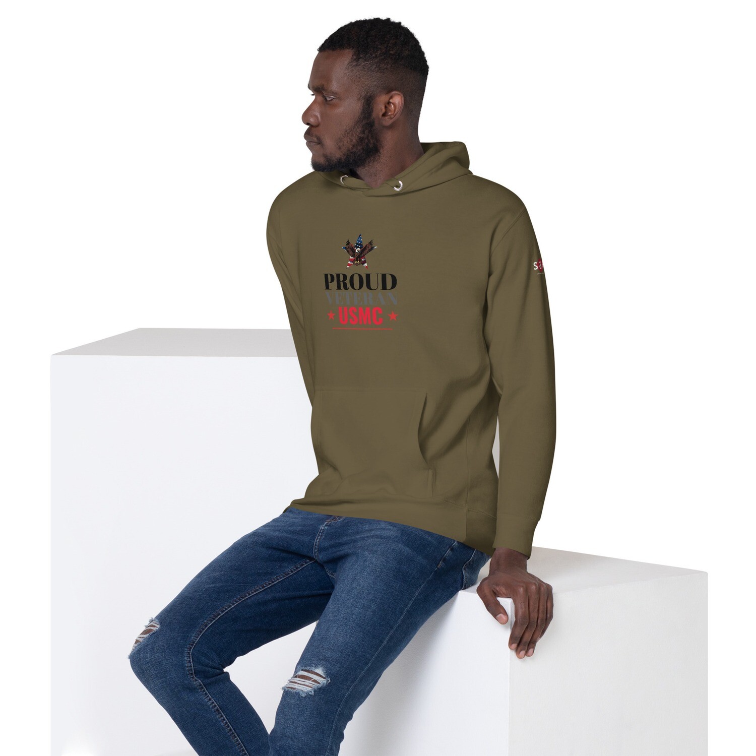 Unisex Hoodie Proud Veteran USMC