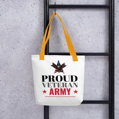 Proud Veteran Army Tote bag
