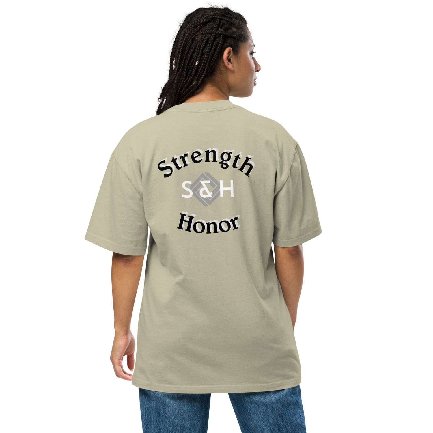 Unisex S&amp;H Oversized faded t-shirt