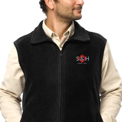 S&amp;H Embroidered Men’s Columbia fleece vest