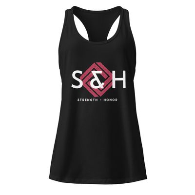 S&H Women’s fitted racerback tank top