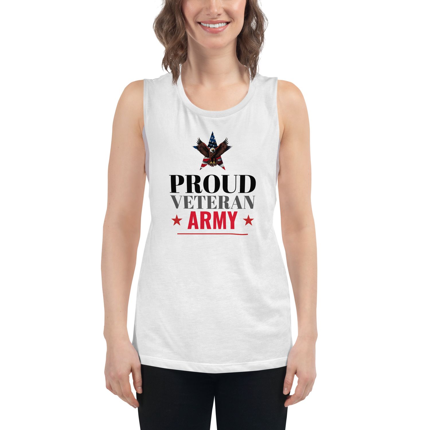 Veteran Army Ladies’ Muscle Tank
