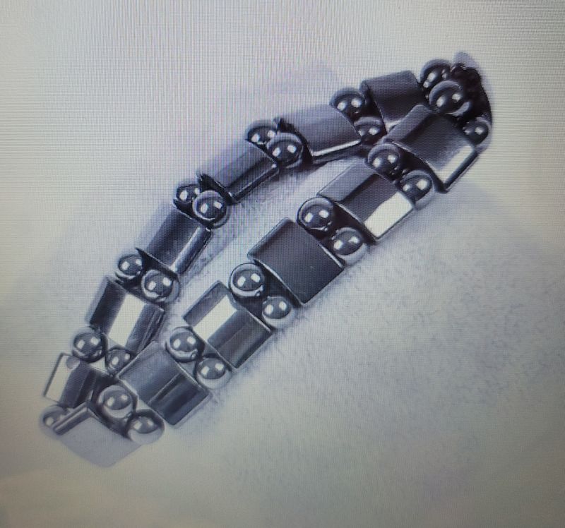 Holistic magnetic hematite bracelet