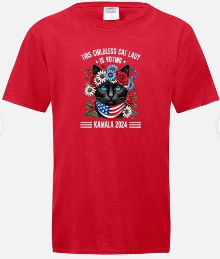 Kamala Harris Childless Cat Ladies T-shirt