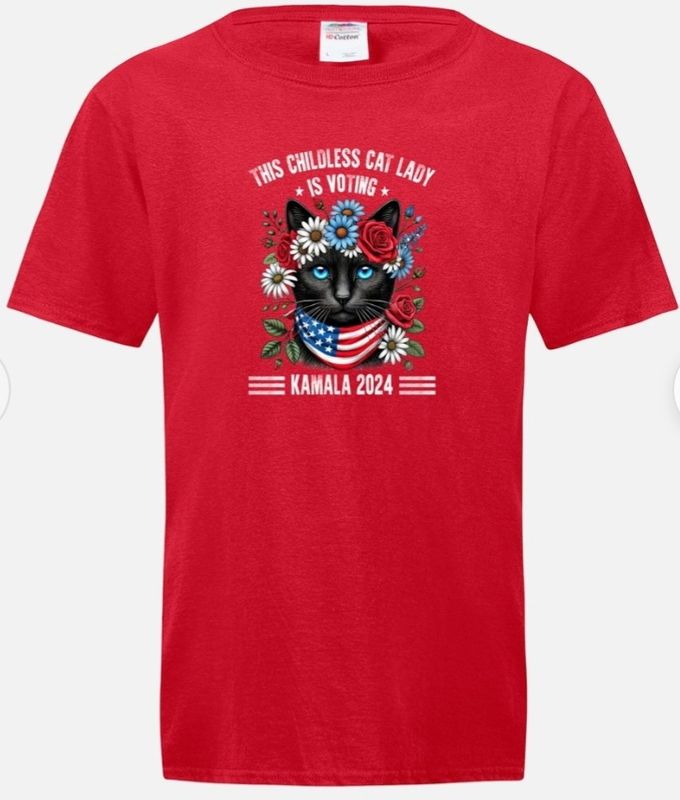 Kamala Harris Childless Cat Ladies T-shirt