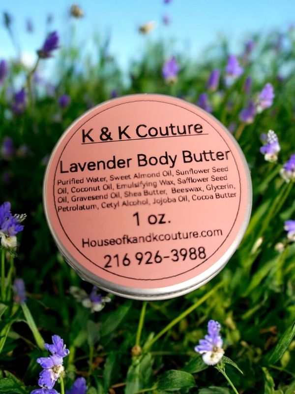 K & K Couture Lavender Body Butter 1 oz.