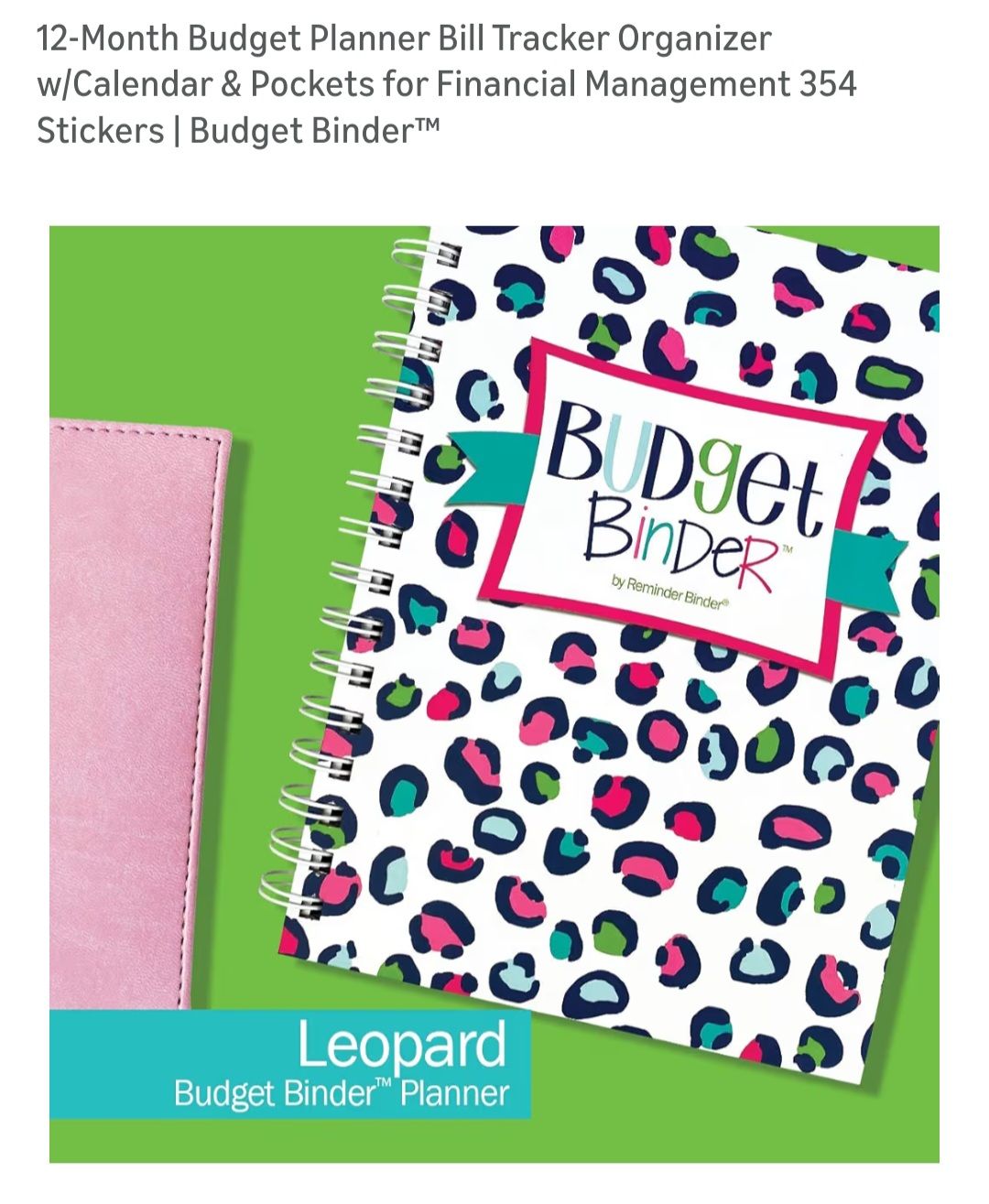 12-Month Budget Planner Binder