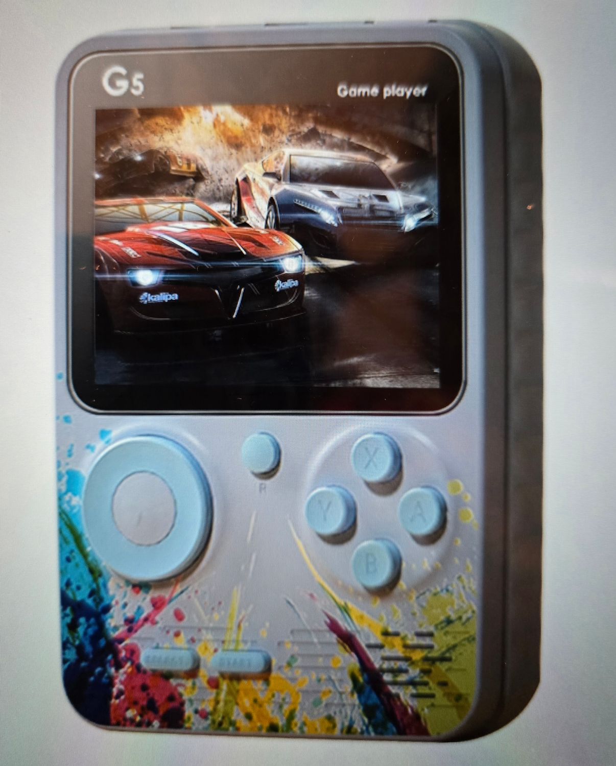 G5 3-Inch Full-Color Screen Handheld Retro Game Console with 500 Preloaded Games and Rechargeable Battery