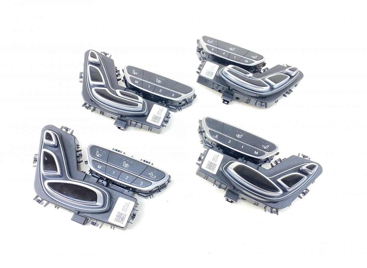 A2229050501 A2229050601 A2229051751 A2229054801 Seat adjusting switch set MERCEDES-BENZ S-CLASS (W222, X222) (2013-2020)