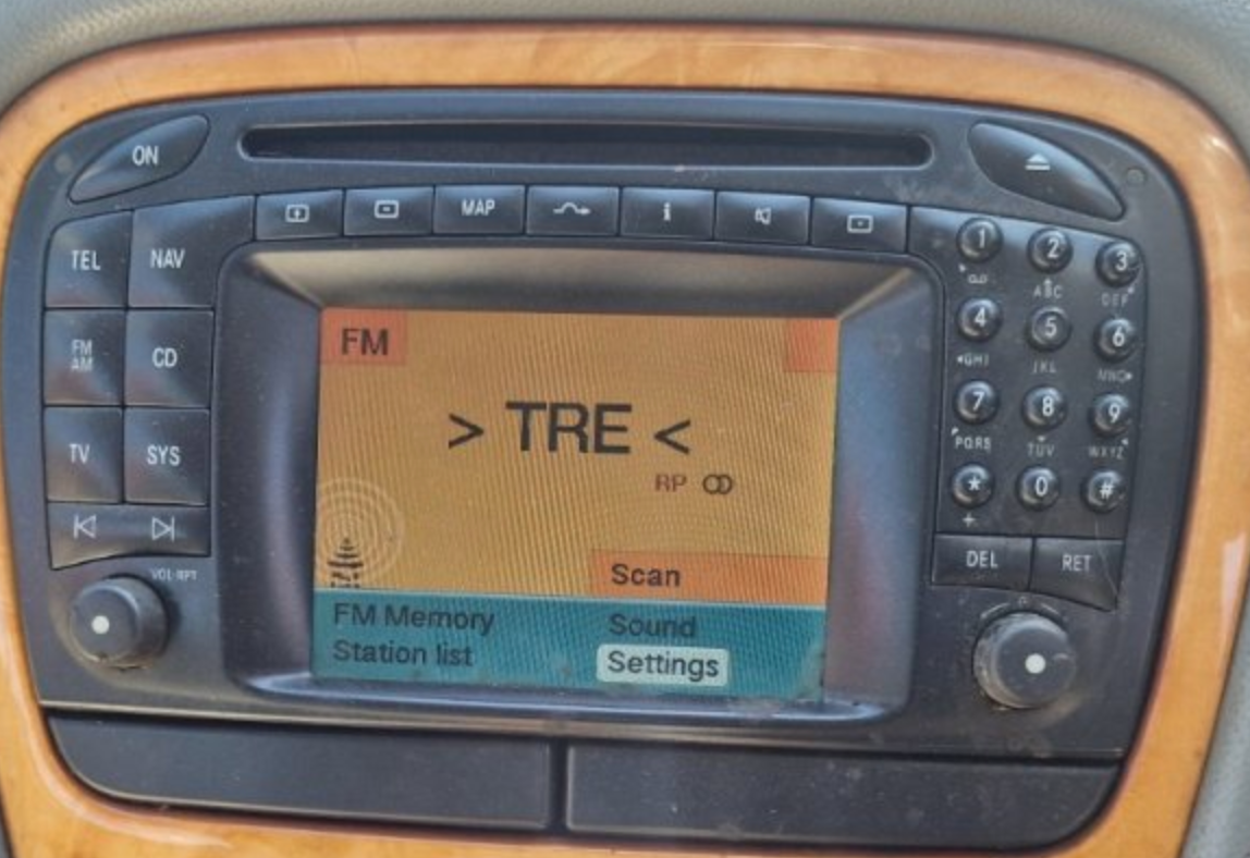 Mercedes-Benz A (W168) Radio 7612001523 8618001514 Radio MERCEDES-BENZ SL-CL...
