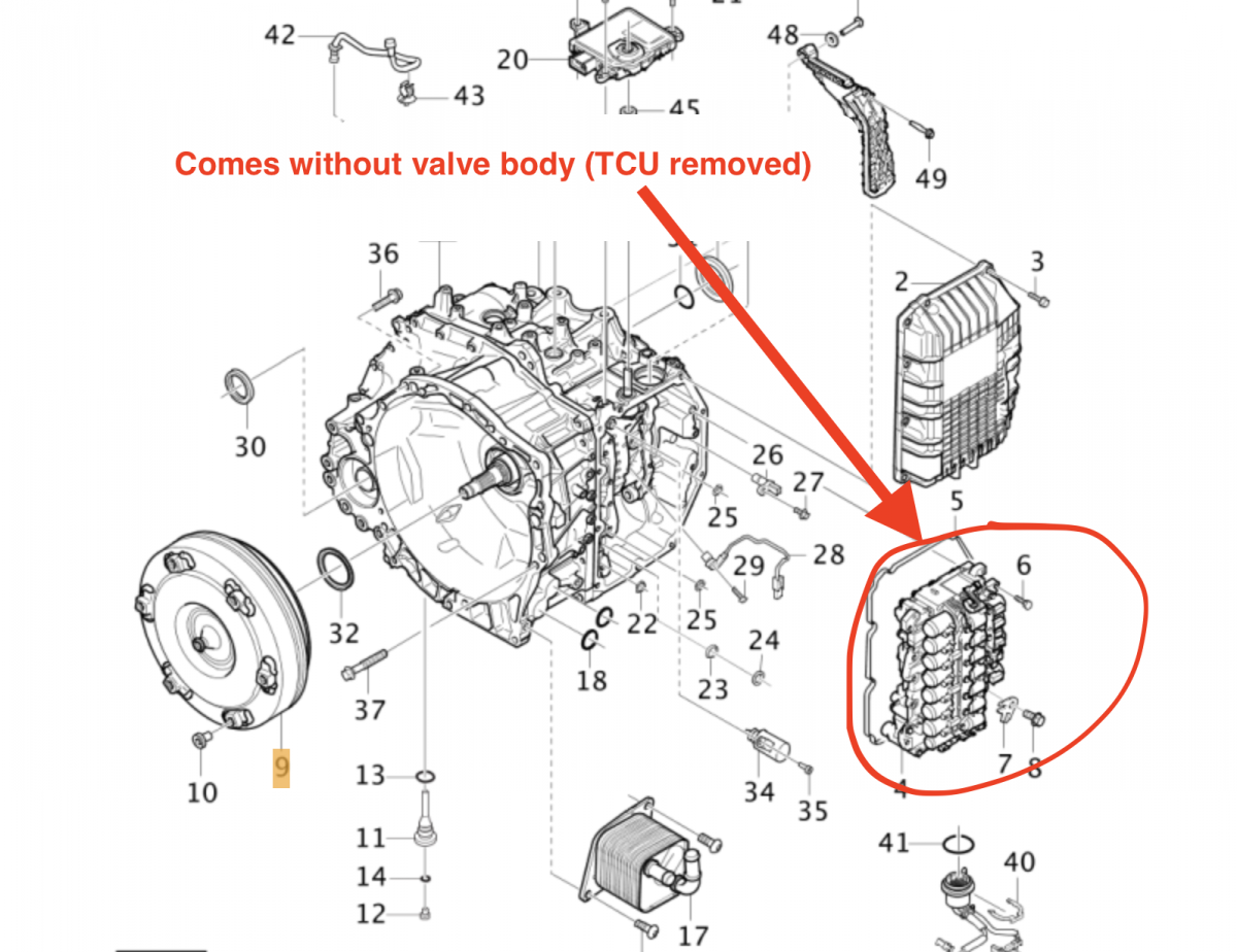 Volvo XC40 / EX40 Gearbox AWF8G45 Gearbox VOLVO XC40 / EX40 / EC40 (536, ...