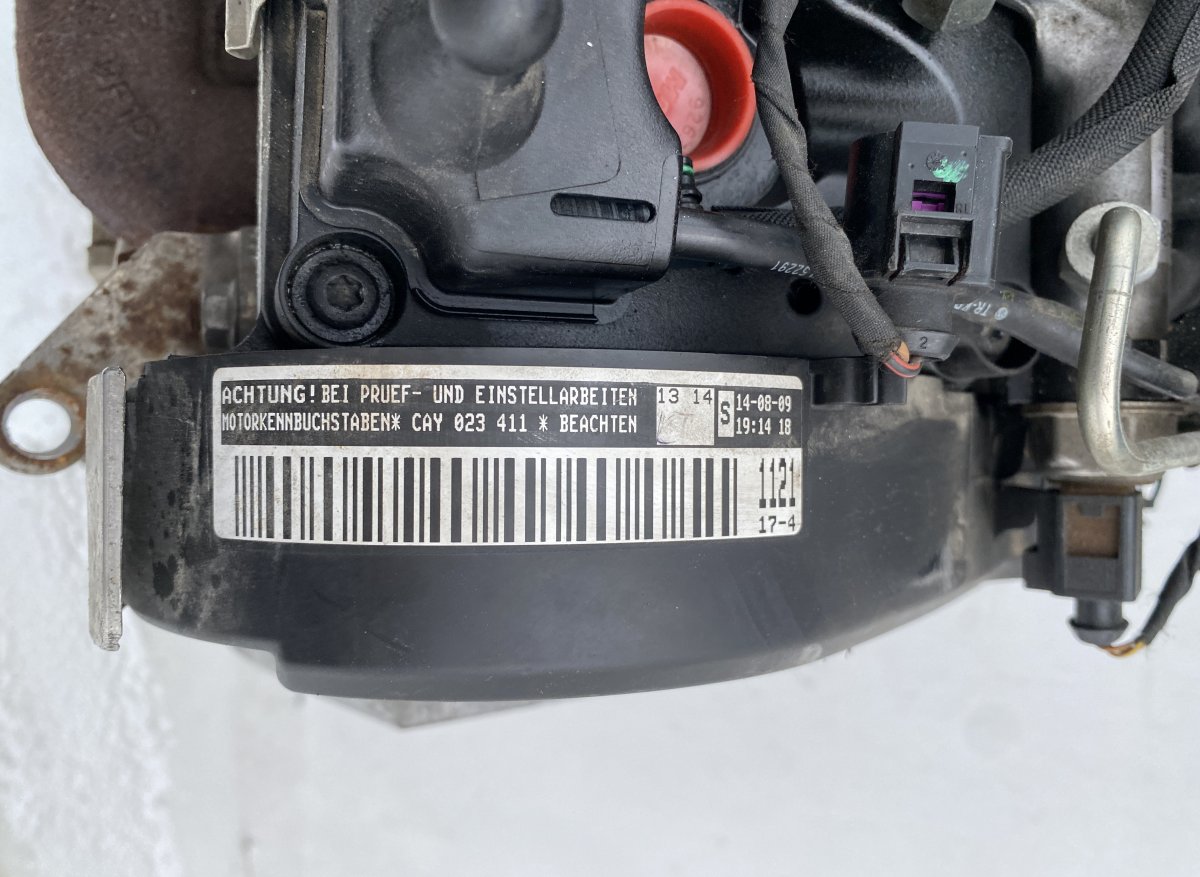 Volkswagen Polo Engine CAY023411 03L253016H BV39-F0098 5N0820803A Engi...