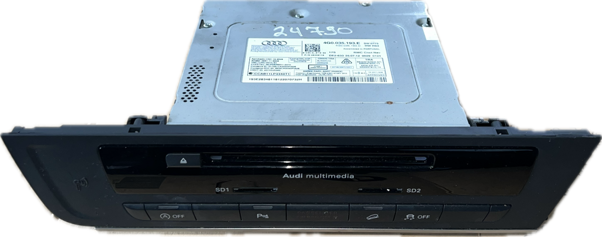 Audi A6 (C7) Raadio juhtplokk 4G0035193E 4G0035193D Radio AUDI A6 / A6 ALLROA...