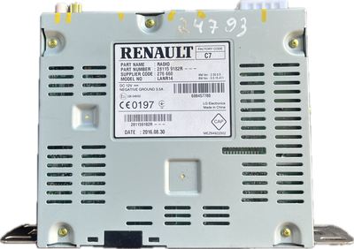281159182R Radio RENAULT MEGANE IV (B9A/M) (2015-)