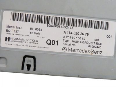 A1648202679 A1648708489 A1648708489 Radio MERCEDES-BENZ ML-KLASSE (W164) (2005-2011)