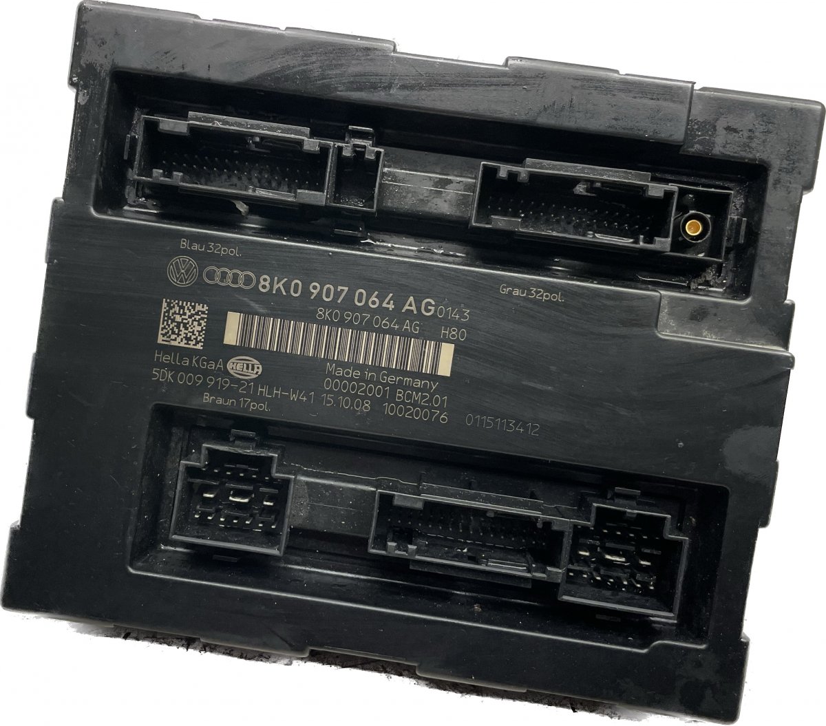 Audi A4 (B8) Body control module (BCM) Body control module (BCM) AUDI A4 / A4 ALLROAD ...