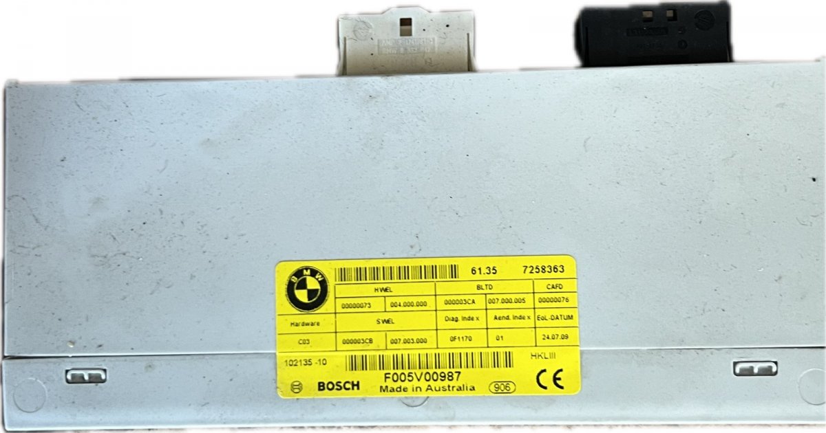 BMW 5 (E60 / E61) Bootlid / tailgate control unit 7258363 61357394649 61357365902 61357327886 613...