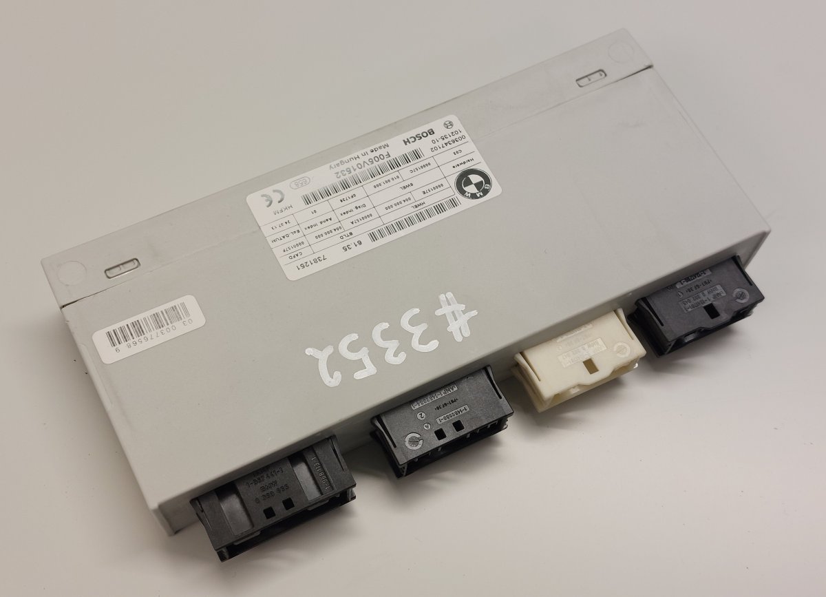 BMW 3 (E90 / E91 / E92 / E93) Bootlid / tailgate control unit 61357381251 F005V01532 102135-10 Bootlid / tail...