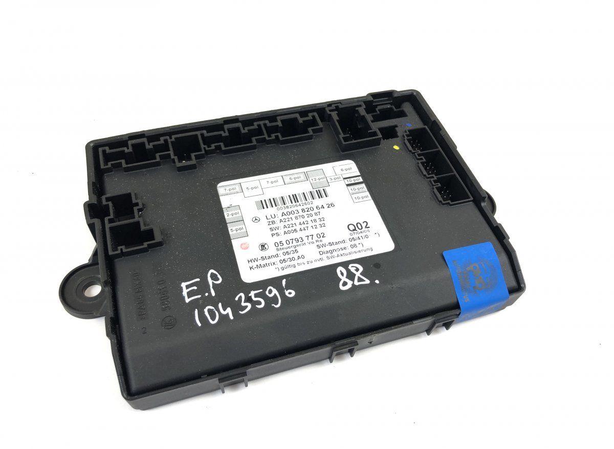 0507937702 0507951501 Door control unit front right MERCEDES-BENZ S-CLASS (W221) (2005-2013)