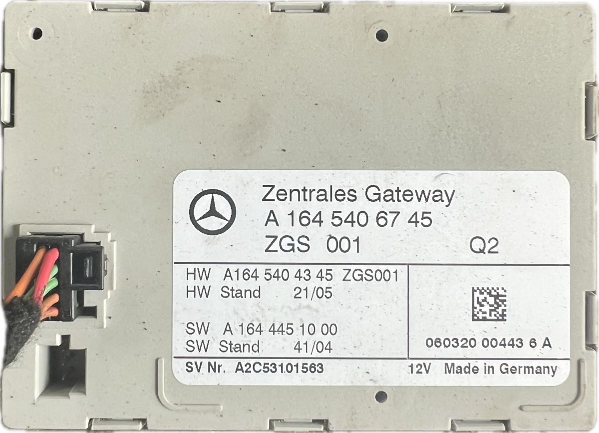 Mercedes-Benz A (W169) Central gateway module 1645406745 Central gateway module MERCEDES-BENZ...