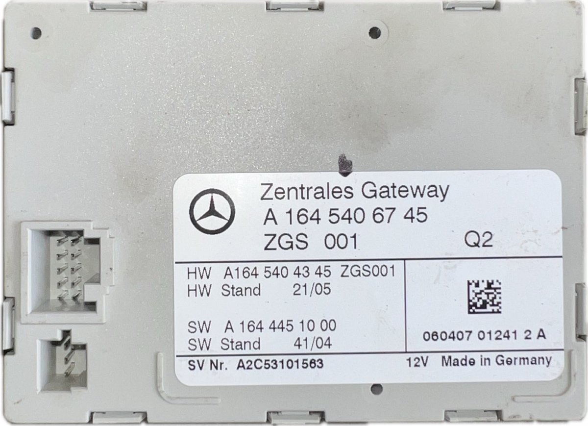 Mercedes-Benz A (W169) Central gateway module 1645406745 Central gateway module MERCEDES-BENZ...