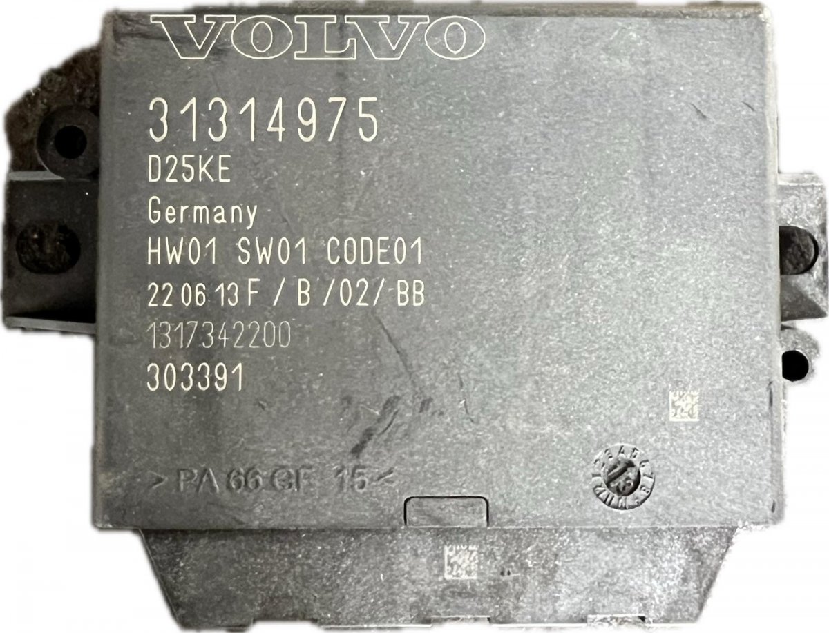 Volvo S60 Parking Aid Control Unit 31314975 Parking Aid Control Unit VOLVO S60 II ...