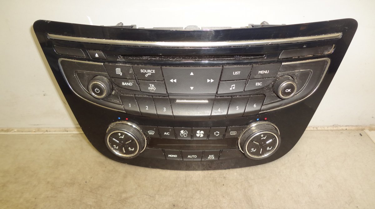 Peugeot 508 Heater control panel Heater control panel PEUGEOT 508 I (W23) (2010-...