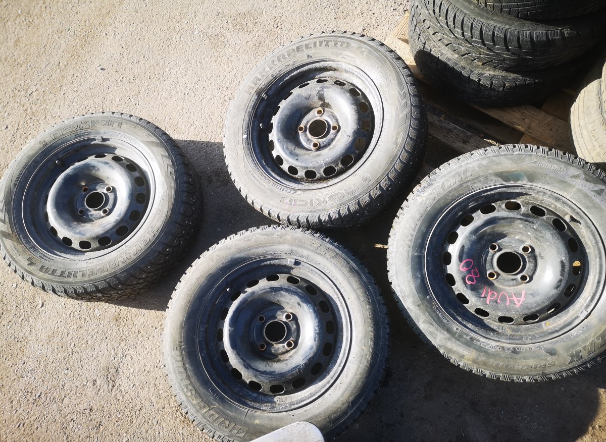 Audi 80 (B4) Rim set With Tyres 4 pcs 4X108X57 6.5JX15H2 ET37 Rim set With Tyres 4 pc...