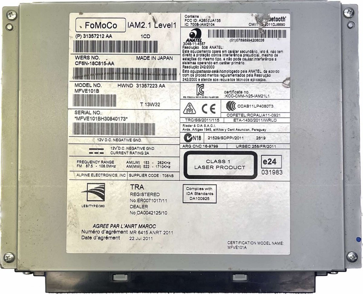Volvo XC60 Radio Radio VOLVO XC60 I (2008-2017)

Part codes: A26...