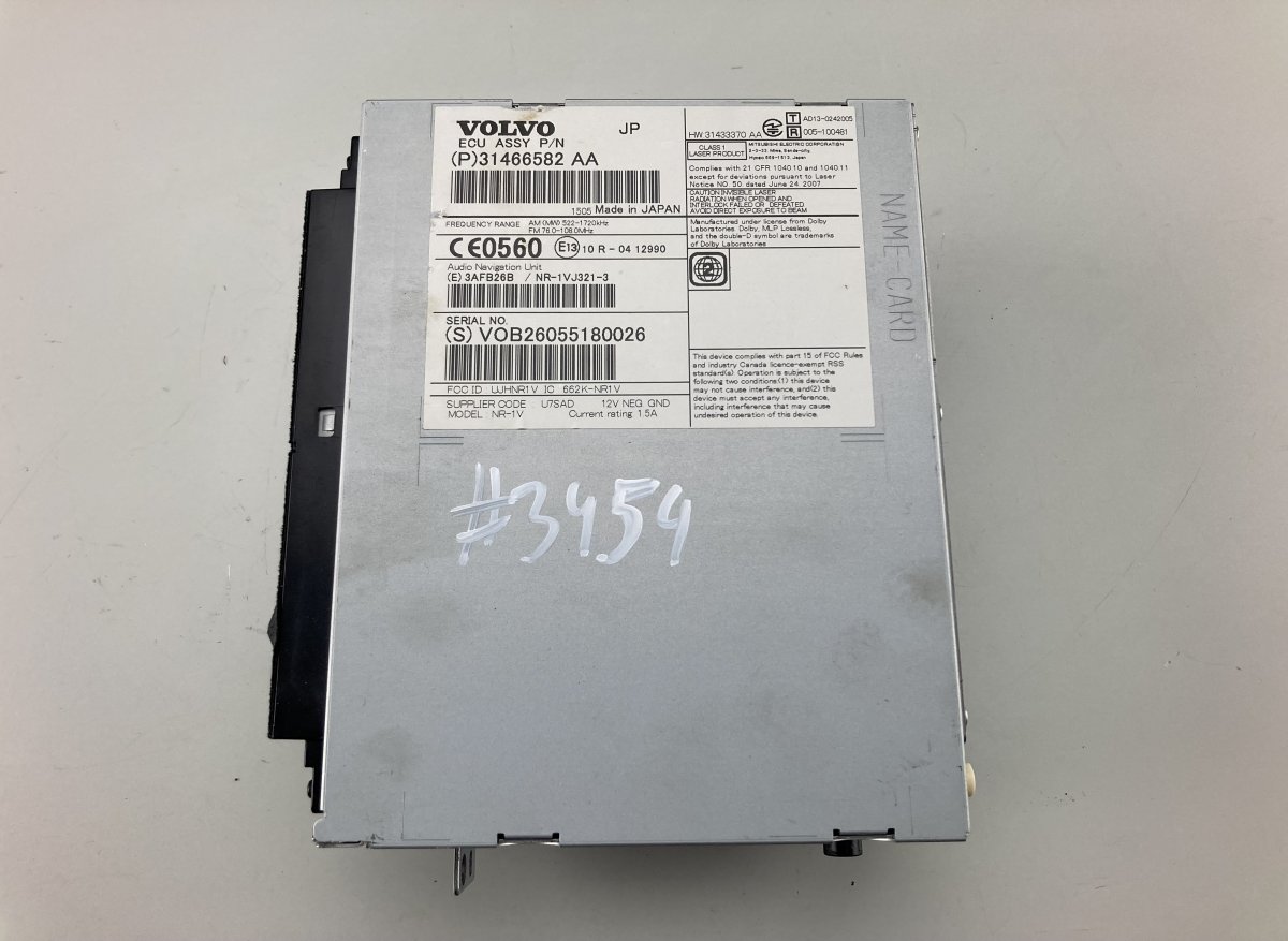 Volvo XC60 Raadio juhtplokk 31433370 31466582 005100481 AD130242005 Radio V...