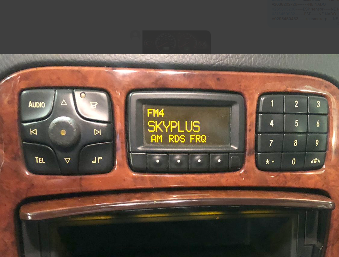 Mercedes-Benz 280SL - 600SL / SL (R129) Radio B6016 Radio MERCEDES-BENZ S-CLASS (W220) (1998-...