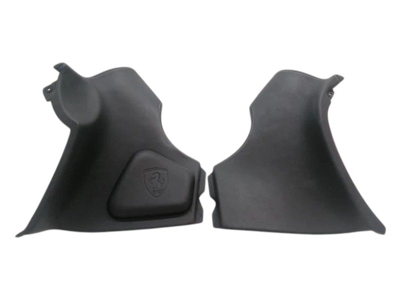 ORIGINAL OEM FERRARI 612 F137 CONSOLE BLACK LEATHER KNEE PAD