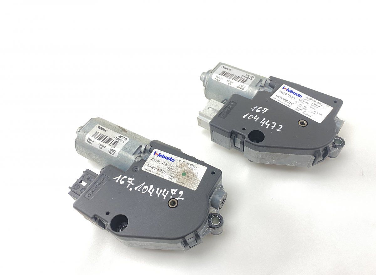 7P0959591B 7P0959591C Sun roof motor set PORSCHE CAYENNE II (2010-2017)