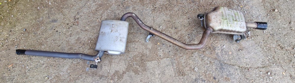 Audi A4 (B6) Exhaust rear silencer (muffler) 850253411 8E0253611 Exhaust rear silencer (muff...