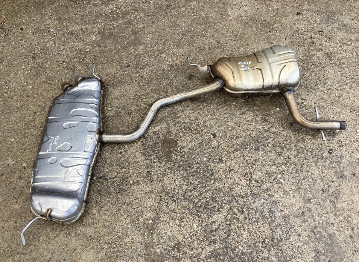 Volkswagen Touran Exhaust rear silencer (muffler) 1K6253611AN 1K0120AE Exhaust rear silencer (muf...