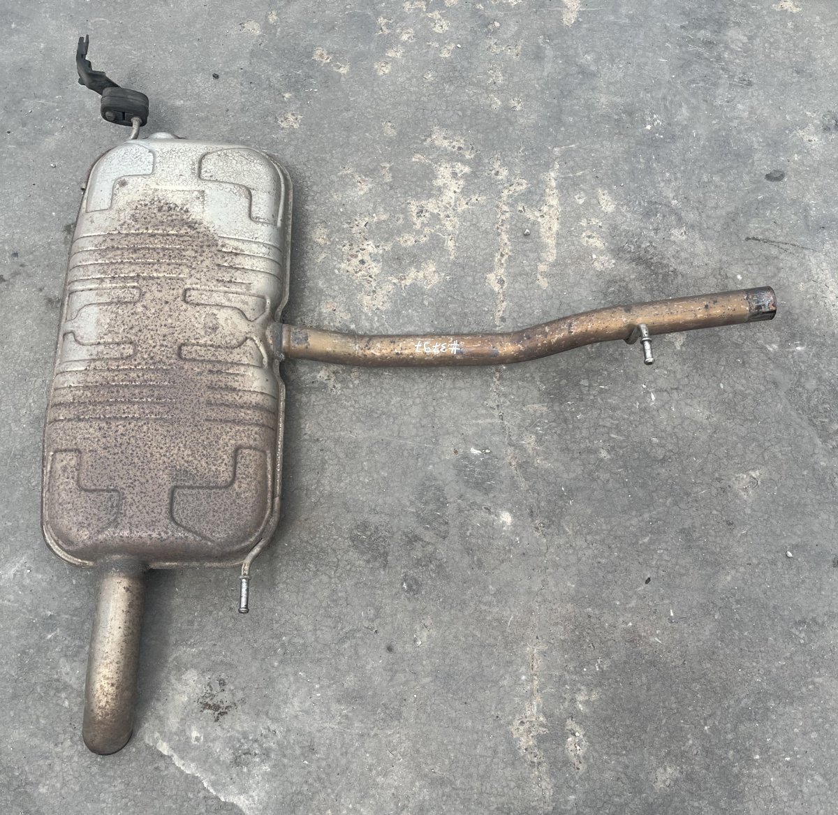 Volkswagen Sharan Exhaust rear silencer (muffler) 7N0253609AB Exhaust rear silencer (muffler) VW ...