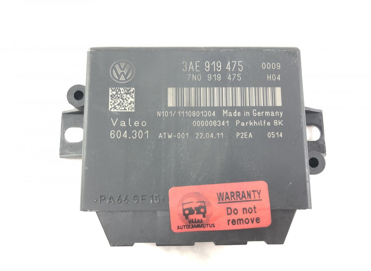 Volkswagen Passat (B7) Parking Aid Control Unit 604301 604.301 305298 Parking Aid Control Unit ...