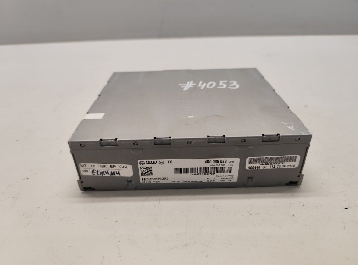 Audi A6 (C7) Radio tuner 4G0035083 Radio tuner AUDI A6 / A6 ALLROAD (C7,...