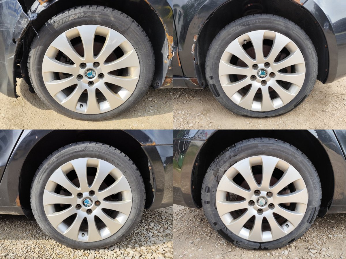 Skoda Superb (3T) Rim set With Tyres 4 pcs 3T0601025B Rim set With Tyres 4 pcs SKODA SUPER...