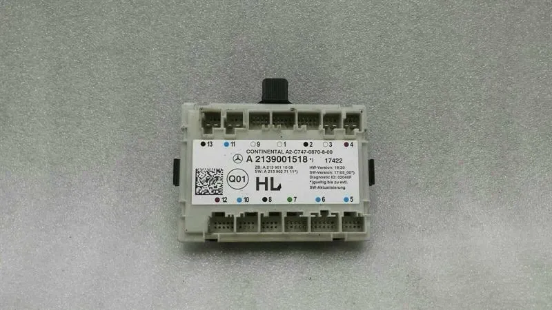 Mercedes S-Class W222 rear left door module A2139001518 door control unit rear