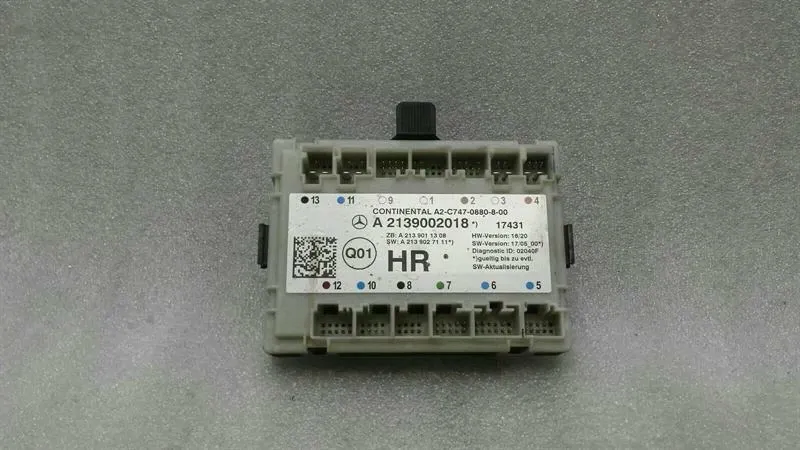 Mercedes S-Class W222 Rear Right Door Module A2139002018 Door Control Unit Rear