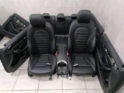 MERCEDES C KLASA W205 SIEDZENIA CHŁODZONE PODGRZEWANE SKÓRZANE SIEDZENIA ZESTAW WENTYLACYJNY SPORT