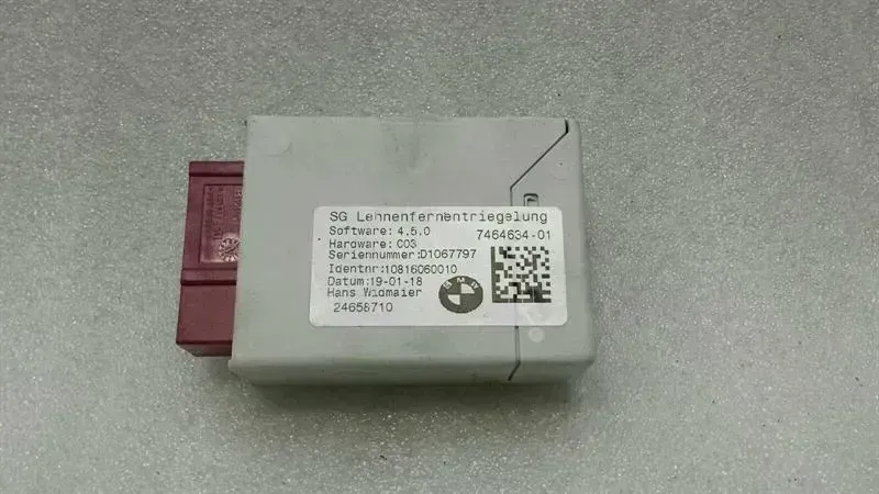 BMW X1 (F48) BMW X1 F48 Backrest Release Module 7464634 ECU Backrest. Body type: SUV
Fuel: Petrol