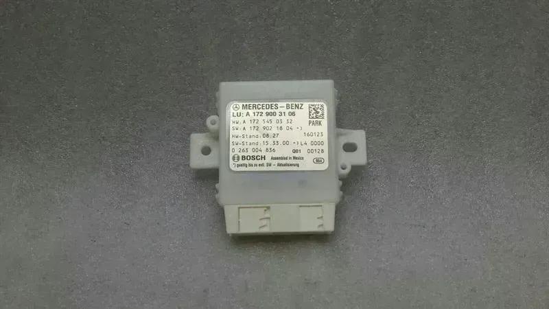 Mercedes-Benz SLK (R172) Mercedes SLC R172 MOPF PDC module A1729003106 PTS control unit parking aid Body type: Convertible
Fuel: Petrol