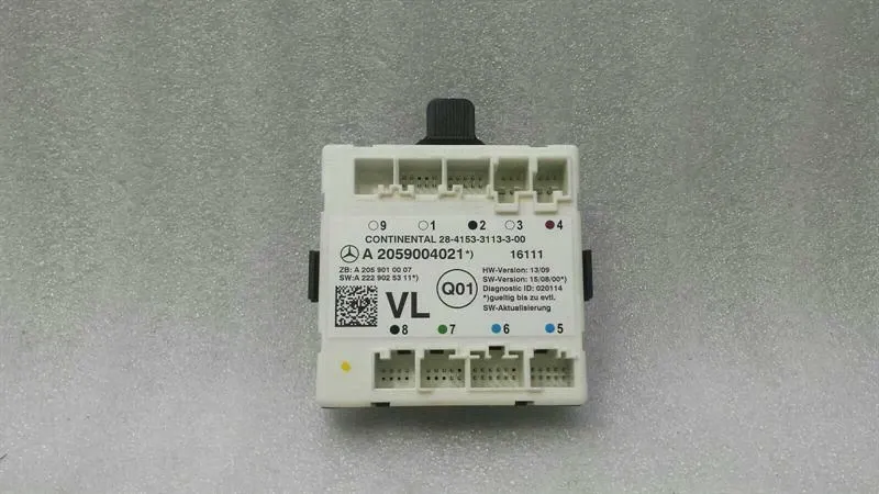 Mercedes C Class W205 FLH Door Module A2059004021 Door Control Unit Front Left